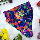 Women’s Tie Dye High Waist Cheeky Swimsuit Bottom