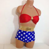 Wonder Woman inspired swimsuit