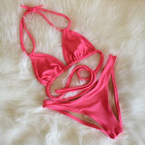 High leg 90's Style Bikini Bathing Suit