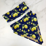 Women's lemon high leg bathing suit