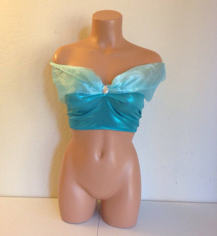 Women's Princess jasmine inspired Cosplay costume crop top Halloween