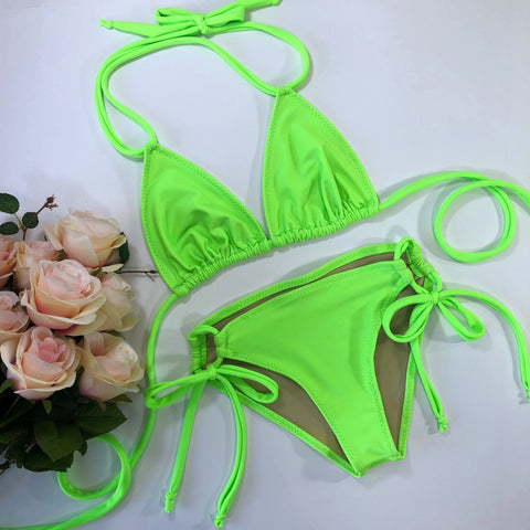 Women's Neon Green Bikini