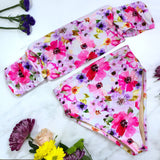 Women's Balloon Sleeve High Waist Swimsuit