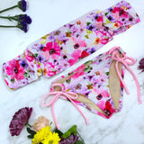 Women's Balloon Sleeve Floral bikini