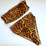 High Waist Cheeky Swimsuit Leopard Animal Print