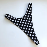 High Leg Thong Polka Dot Bikini