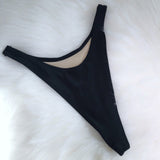 High Leg Thong Bikini Bottom