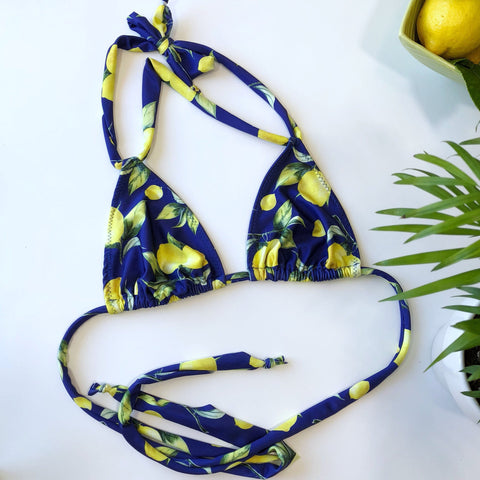 Lemon Bikini Top