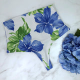 Women’s Hawaiian print High Waist Thong Swimsuit Bottom