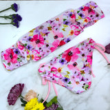 Women's Balloon Sleeve Floral bikini