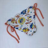 Tie String Bikini Bottom Retro Floral
