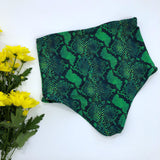 Women's High Waisted Snake Swimsuit Bottom