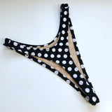 High Leg Thong Polka Dot Bikini