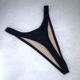 High Leg Thong Bikini Bottom