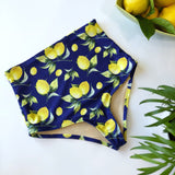 Women's High Waist Lemon Swimsuit Bottom