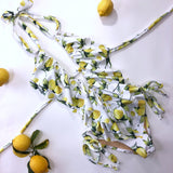 Lemon Low Cut One Piece Swimsuit