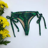 Women's Snake Thong Bikini Bottom Swimsuit