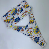 High Leg Cheeky Bandeau Bikini Retro Floral
