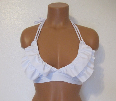 Mini ruffle bathing suit top MORE COLORS
