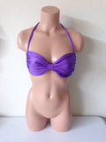 Mermaid seashell bathing suit top purple