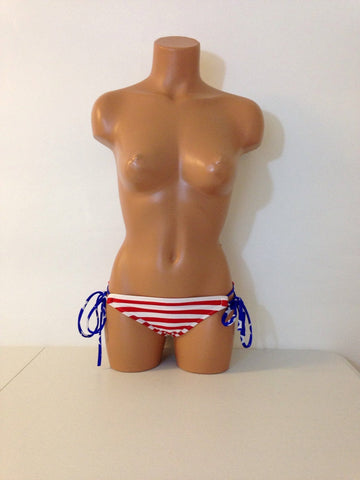 Usa stripes bikini bottoms bathing suit