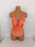 Women's High Waisted Bathing Suit & Ruffle Top