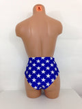 Women's Stars high waist swimsuit bottom, vintage bathing suit separates