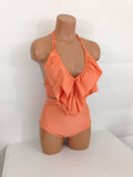 Women's High Waisted Bathing Suit & Ruffle Top