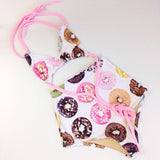 Women's donut High waisted bathing suit, retro swimsuit, vintage swimwear