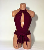 Women's One Piece Swimsuit Sexy tie wrap bathing suit MORE COLORS