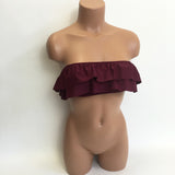 Ruffle Bandeau top MORE COLORS