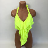 Long Ruffle Bathing Suit Top MORE COLORS