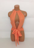 Women's One Piece Swimsuit Sexy tie wrap bathing suit MORE COLORS