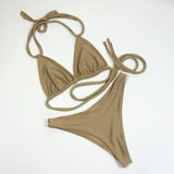 High leg 90's Style Bikini Bathing Suit